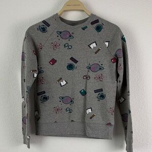 Athletic Works Gray Science-Themed Kids Sweatshirt